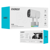 EVEREST PJ08 BEYAZ 5200MAH OTOMATIK ODAKLAMA 720P HD 4K DESTEKLI 5200 LÜMEN ANDROID 11 EKRAN YANSITMALI RAINBOW HD PROJEKSİYON - 5