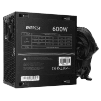 EVEREST EPS-600A PEAK 600W 12CM FAN 4*SATA AKTİF PFC OYUNCU PC DESTEKLİ POWER SUPPLY (KUTUSUZ) - 3