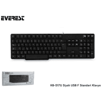 EVEREST KB-517U USB F STANDART KLAVYE SİYAH - 4