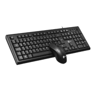 LECOO CM101-S USB KABLOLU TÜRKÇE Q KLAVYE & MOUSE SET SİYAH - 3