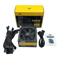 POWERBOOST PB500AR 500W APFC 2*PCI-E 6+2 PIN 12CM SİYAH FANLI ATX PSU (RETAIL BOX) - 3