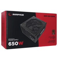 RAMPAGE RMP-650-80PB 650W 14CM SİYAH FAN 80 PLUS BRONZE AKTİF PFC POWER SUPPLY (KUTUSUZ) - 5