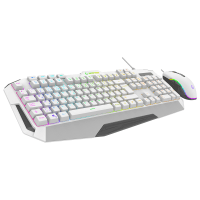 RAMPAGE KM-34 GLARE BEYAZ USB RGB AYDINLATMALI Q 12800 DPI MOUSE GAMING OYUNCU KLAVYE SET - 4