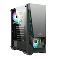 POWERBOOST VK-G2051S 500W USB 3.0 ATX, ARGB FAN VE STIRP SIYAH KASA