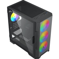 POWERBOOST VK-M509B 750W 80+ USB 3.0 ATX MESH RING RGB FAN SIYAH KASA (JBST-VKM509B) - 2