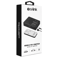 S-LINK SL-HSW73 HDMI 3IN1 OTOMATIK 3LI METAL SWITCH - 4