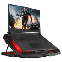 ADDISON RAMPAGE AD-RC4 COLDBREEZE KIRMIZI LEDLI 2*125MM+2*70MM IŞIKLI FAN 15-17 NOTEBOOK SOĞUTUCU STAND - 5