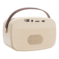 MIKADO MD-57BT ENDLESS 5W BEJ TF + USB + AUX + BT DESTEKLİ 2 WIRELESS KARAOKE MİKROFON 1200MAH TAŞINABİLİR SPEAKER - 3