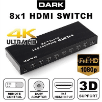 DARK 8 GİRİŞ 1 ÇIKIŞ KUMANDALI HDMI DK-HD-SW8X1