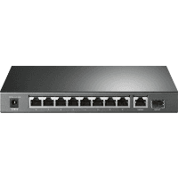 TP-LINK TL-SG1210P 10 PORT GİGABİT POE+ 8PORT GİGABİT POE 1 PORT GİGABİT RJ45 1 PORT GİGABİT SFP SWITCH
