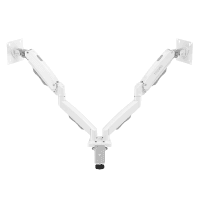 TITANPRO FL02-W (FMK-8715) 17-32" ÇİFT KOLLU AMORTİSÖRLÜ MONİTÖR STANDI (BEYAZ) - 2