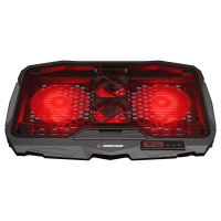 ADDISON RAMPAGE AD-RC4 COLDBREEZE KIRMIZI LEDLI 2*125MM+2*70MM IŞIKLI FAN 15-17 NOTEBOOK SOĞUTUCU STAND - 2