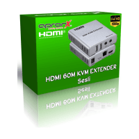 APRONX APX-USB60M (KVM60M) CAT5E/CAT6 60M USB FULLHD 1080P 3D KVM HDMI EXTENDER - 5