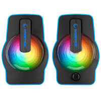 RAMPAGE RMS-G7 FALSETTO 2.0 6 WATT RGB LEDLI MAVİ MULTIMEDIA GAMING USB SPEAKER