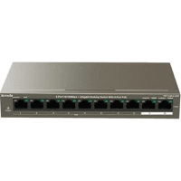 TENDA TEF1110P-8-63W 10 PORT 8 PORT POE+ 10/100 + 2 PORT 10/100 SWITCH