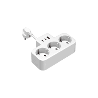 S-LINK PRZ07 BEYAZ 3 SOKETLİ 15MM 1 USB 2 TYPE-C PD20W 1050 JOULE TAM BAKIR KABLOLU AKIM KORUMALI PRİZ - 3