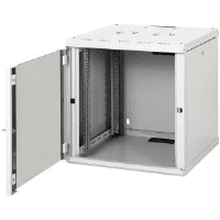 LANDE LN-WB-12U6060-LG-F DEMONTE 12U 19INCH PROLINEB YENI SERI DUVAR TIPI KABINET W600XD600MM RAL 7035 A.GRI CAMLI ON KAPAKLI - 3