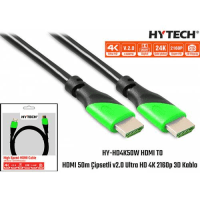 HYTECH HY-HD4K50W HDMI TO HDMI 50M ÇIPSETLI V2.0 ULTRA HD 4K 2160P 3D KABLO