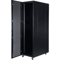 LANDE LN-HL36U8010BL-BAAA-A-M00T MONTAJLI 36U W800MM X D1000MM PROLINE400 DIKILI TIP SERISI KABINET (SIYAH) (ON CIFT ACILIM CAM