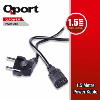 QPORT (Q-POW1.5) 1.5M POWER KABLOSU