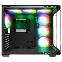 RAMPAGE LOOPY PLUS SİYAH 7*12CM ARGB FAN 950W 80 PLUS STANDART TEMPERLI CAM ATX MID-T GAMING OYUNCU KASASI - 5