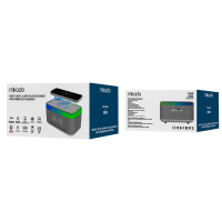 MIKADO MD-W8 1200MAH 10W GRİ BT,USB,KABLOSUZ ŞARJLI RGB-GECE LAMBASI ÖZELLİKLİ ALARMLI SAAT SPEAKER - 11