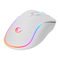 RAMPAGE KM-R57 SERAPHIC BEYAZ RGB AYDINLATMALI Q OYUNCU MULTMEDIA KLAVYE VE 12800 DPI MOUSE GAMING SET - 9