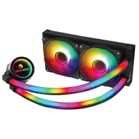 GAMEBOOSTER GB-LCS-PS240-BE INFINITY 240 BE ARGB FANLI 240MM (İNTEL/AM4) SERISI UYUMLU SIVI SOĞUTMA SISTEMI (SIYAH) 1700P / AM5 - 2