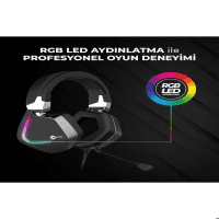 LECOO HT402 3.5MM JACK KULAK ÜSTÜ RGB LED AYDINLATMALI KABLOLU ÇIKARTILABİLİR MİKROFONLU GAMING KULAKLIK SİYAH