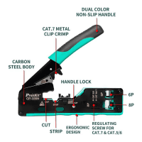 PROSKIT CP-335N SIKMA PENSESİ CAT7-CAT6-CAT5 RJ-45 / RJ-11 ESKİ NESİL - 3