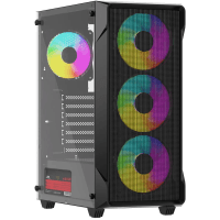 POWERBOOST PB-P803AB 650W 80+ BRONZE USB 3.0, ATX MESH, ARGB FAN SIYAH KASA - 3