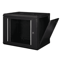 LANDE LN-WB-15U6060-CC-F 15U DEMONTE 19'' WB PROLINEB DUVAR TIPI KABINET G600XD600 MM.CAM ÖN KAPI / SİYAH - 2