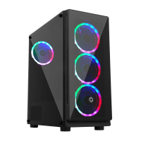 FRISBY FC-9280G-4F 600W GAMING KASA (4XDUAL-RING FAN)