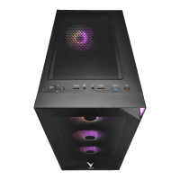 VENTO VG3400S  650W RGB TEMPERLİ CAM USB 3.0 MESH SİYAH ATX GAMING KASA - 4