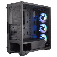 COOLERMASTER MASTERBOX TD500 V2 SİYAH ARGB 4X120MM FANLI TEMPERED GLASS KRİSTAL MESH ÖN PANELLİ MIDT KASA (TD500V2-KGNN-STU) - 2