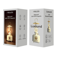 MIKADO MD-1 LÜXOUND 1800MAH 5W BEYAZ BLUETOOTH-AUX-USB-TF CARD DESTEKLİ IŞIKLI SPEAKER - 11