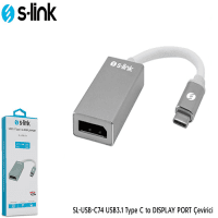 S-LINK SL-USB-C74 USB3.1 TYPE C TO DISPLAY PORT ÇEVIRICI - 2