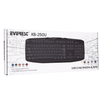 EVEREST KB-250U SİYAH USB M/M Q KLAVYE - 2