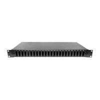 ALFAFONET 102005-BL.06 ECOSLIDE 1U 24 PORT FİBER OPTIC PATCH PANEL 24 SC-DX/24 LC-QD NTEGRATED FRONT PLATE SİYAH (BOŞ)