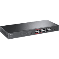 TP-LINK TL-SL1218MP 16 PORT 10/100 + 2XGB RJ45/SFP UPLINK COMBO 250 METRE POE MESAFE 192W RACKMOUNT SWITCH - 2
