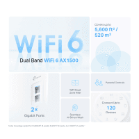 TP-LINK DECO X55 (3-PACK) 3'LÜ WI-FI 6 AX3000 TÜM EVİ KAPSAYAN MESH WIFI SİSTEMİ - 3