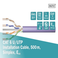DIGITUS DK-1613-VH-5-GR 500 MT GRİ CAT6 U-UTP 23 AWG LSZH SAF BAKIR - 3