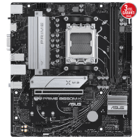ASUS MB PRIME B650M-K AMD B650 AM5 DDR5 6400 DP VGA 2x M2 USB3.2 AURA RGB 2.5Gbit LAN mATX 96GB’a KADAR RAM DEST. ASUS 5X PRO - 2