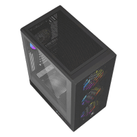 POWERBOOST A600B 600W 80+ ATX USB 3.0 RAINBOW FANLI MESH GAMING SIYAH KASA - 6
