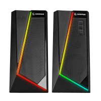 RAMPAGE RMS-X8 MAJESTY BLUETOOTH & FM'LI RGB IŞIKLI MULTIMEDIA GAMING OYUNCU 2.0 SPEAKER - 2