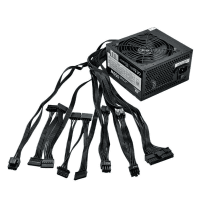 POWERBOOST PB550WB 550W 80+ APFC 4*PCI-E 6+2 PIN 12CM SİYAH FANLI ATX POWER SUPPLY (BULK) (JPSU-PB550WB) - 4