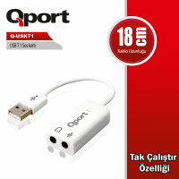 QPORT (Q-USK71) USB TO 7.1 SES KARTI