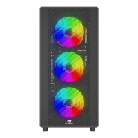 POWERBOOST A600B 600W 80+ ATX USB 3.0 RAINBOW FANLI MESH GAMING SIYAH KASA - 2