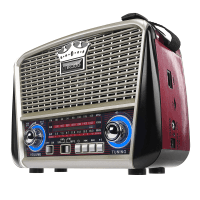 MIKADO MDR-8BT PLUS SIYAH/ALTIN KLASIK RADYO SOLAR PANELLI USB-TF DESTEKLI BLUETOOTH - 2