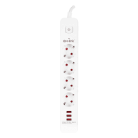 S-LINK SPG403U 1.5M 1.5MM 100% BAKIR 750 JOULE 3 USB 5V2.4A 4LÜ ANAHTARLI AKIM KORUMALI PRİZ